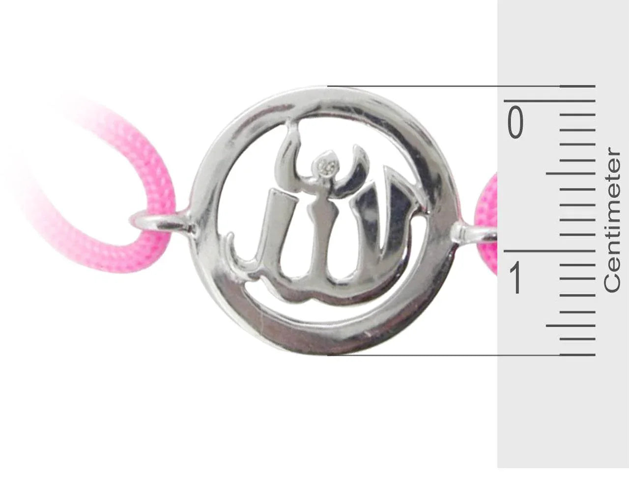 Allah Single Diamond Bracelet in Silver - Jewelslane