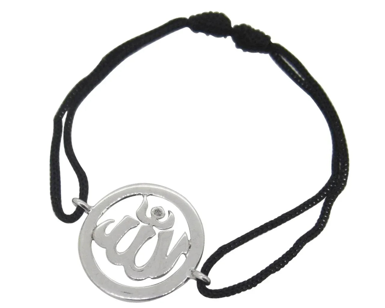 Allah Single Diamond Bracelet in Silver - Jewelslane