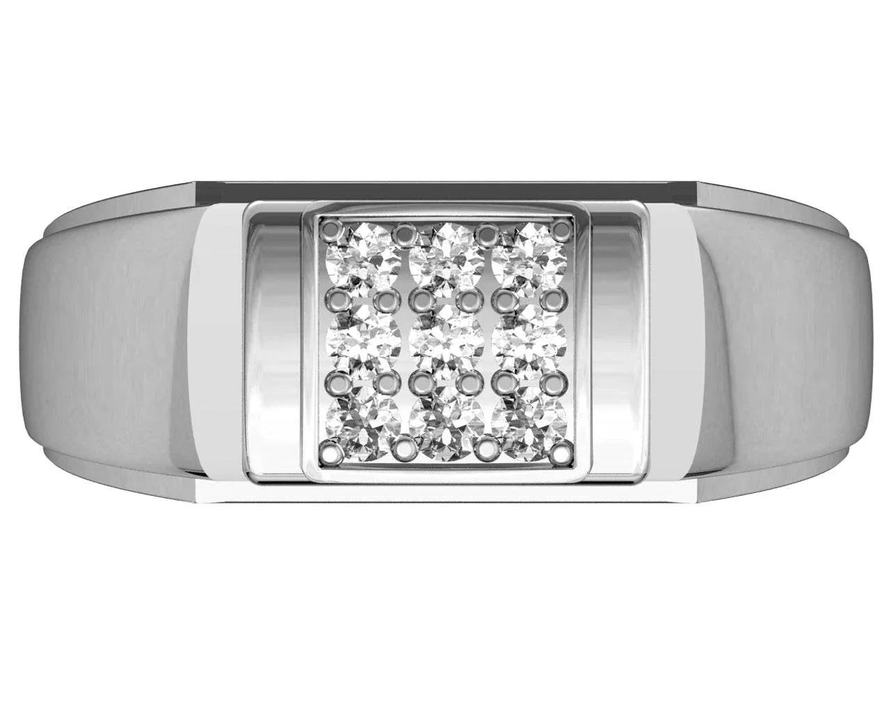 Ansh Diamond Engagement Ring for Men - Jewelslane