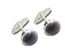 Black Star Round Cufflink - Jewelslane