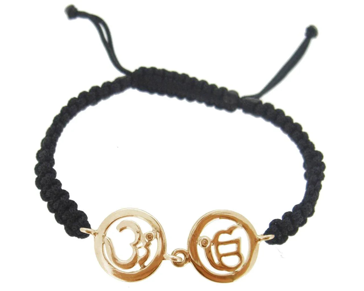 Om & Ik Onkar Gold Bracelet - Jewelslane