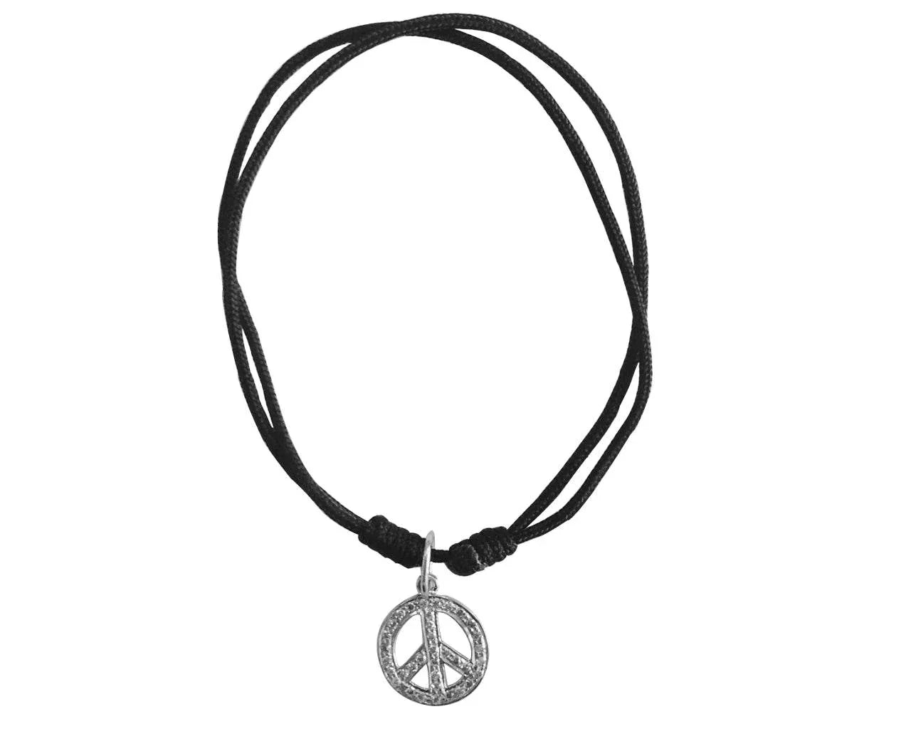 Peace Sign Charm Silver - Jewelslane