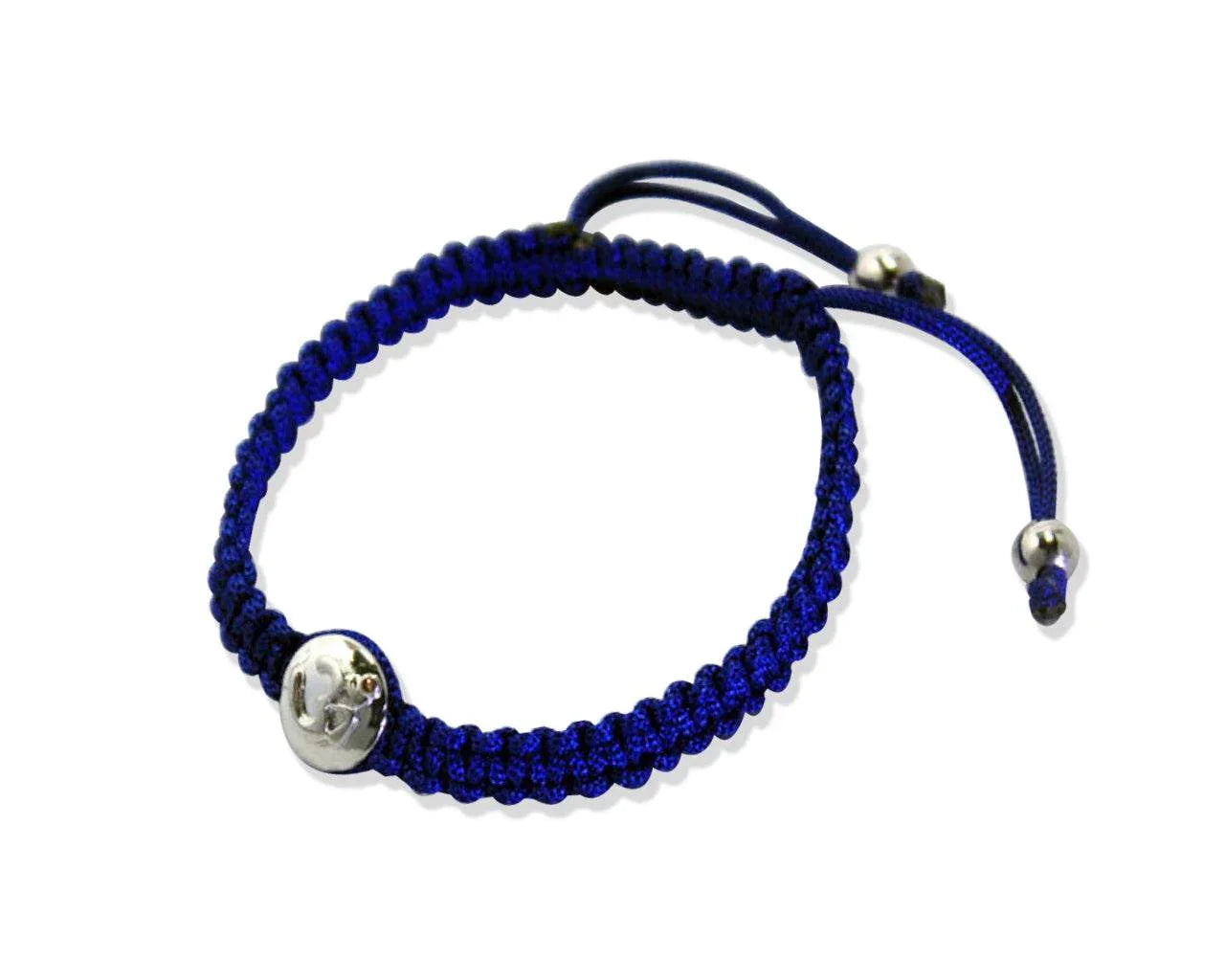 Om Bracelets in Chakra Colors with Diamond in Silver - Jewelslane