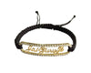 14k hallmarked gold Jai Guru JI bracelet with diamonds - Jewelslane