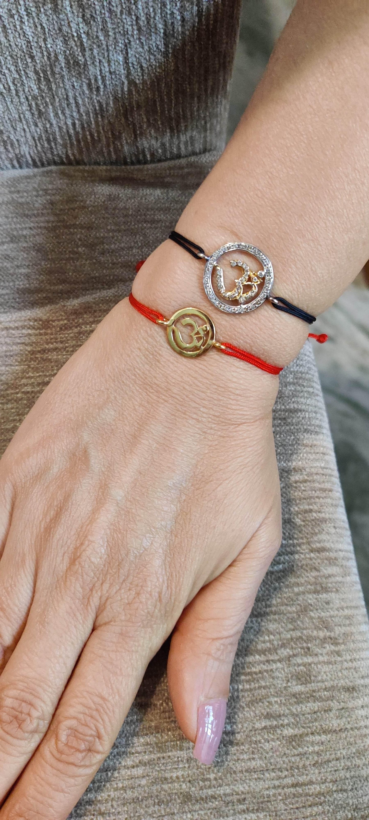 Gold plated auspicious Om Bracelet for Girls and Boys - Jewelslane