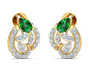 Vahi Emerald & Diamond Earrings - Jewelslane