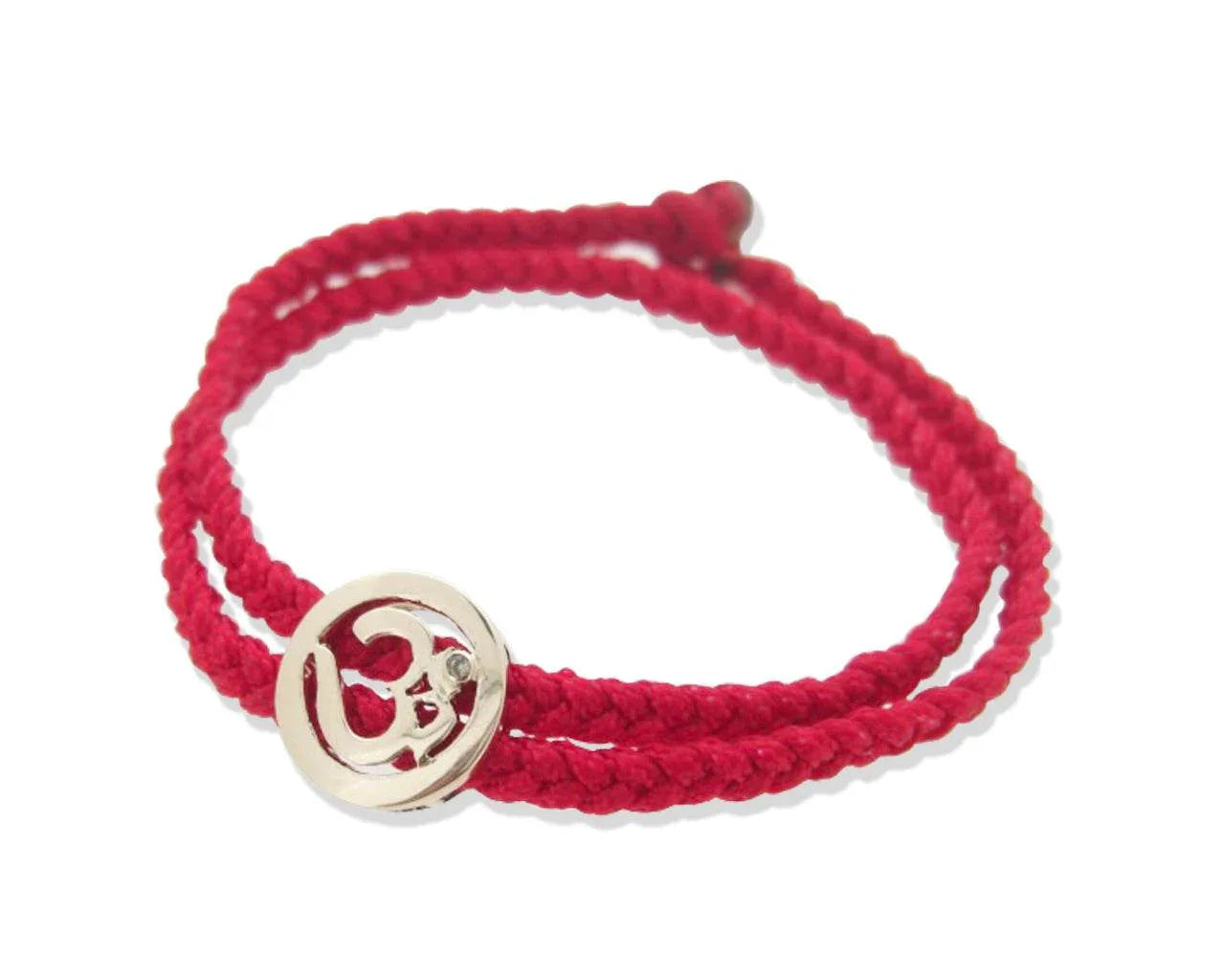 Om Single Diamond Gold Bracelet cum Pendant - Jewelslane