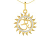 Om diamond pendant in Gold - Jewelslane
