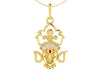 Auspicious Durga Pendant in Gold with diamonds - Jewelslane