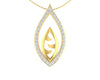 Shiva’s Third Eye pendant in Gold with diamonds - Jewelslane