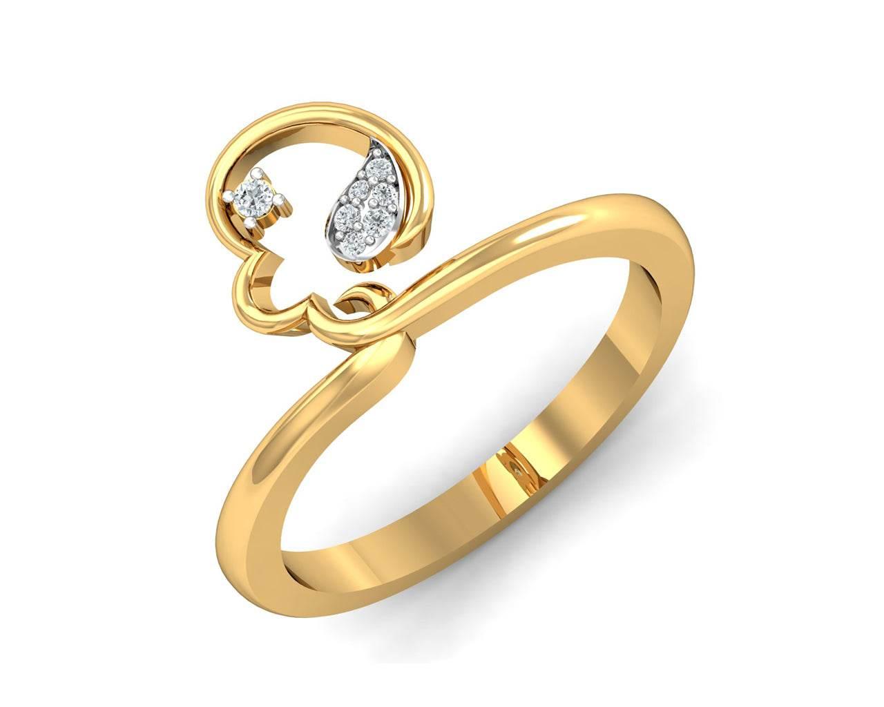 Reya Diamond Ring In gold - Jewelslane
