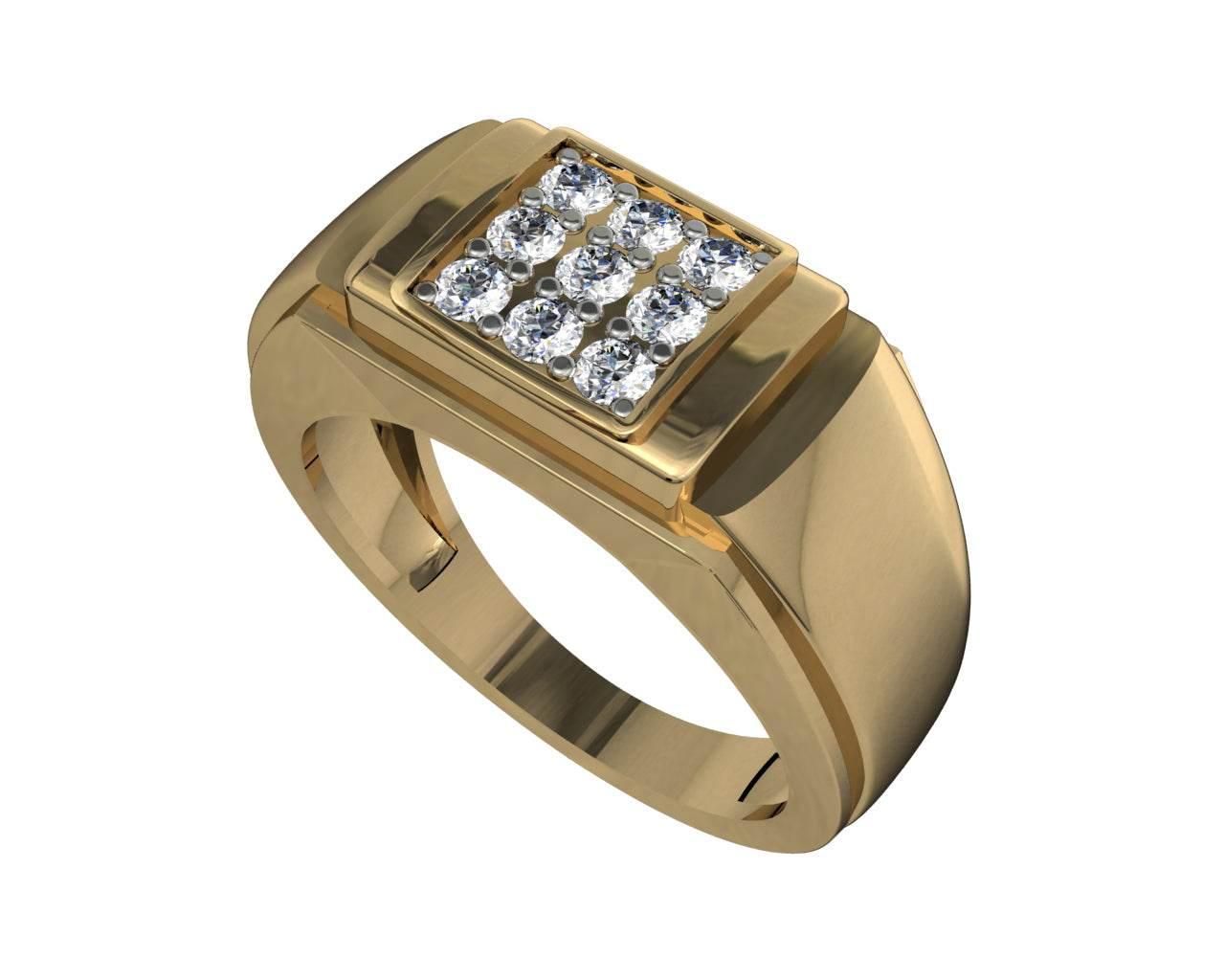 Ansh Diamond Engagement Ring for Men - Jewelslane