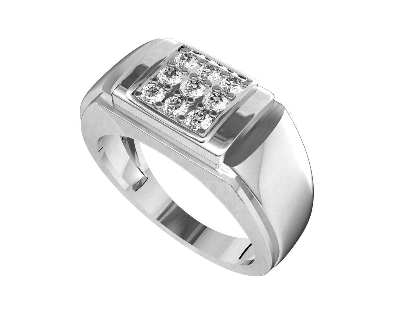 Ansh Diamond Engagement Ring for Men - Jewelslane