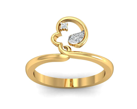 Reya Diamond Ring In gold - Jewelslane