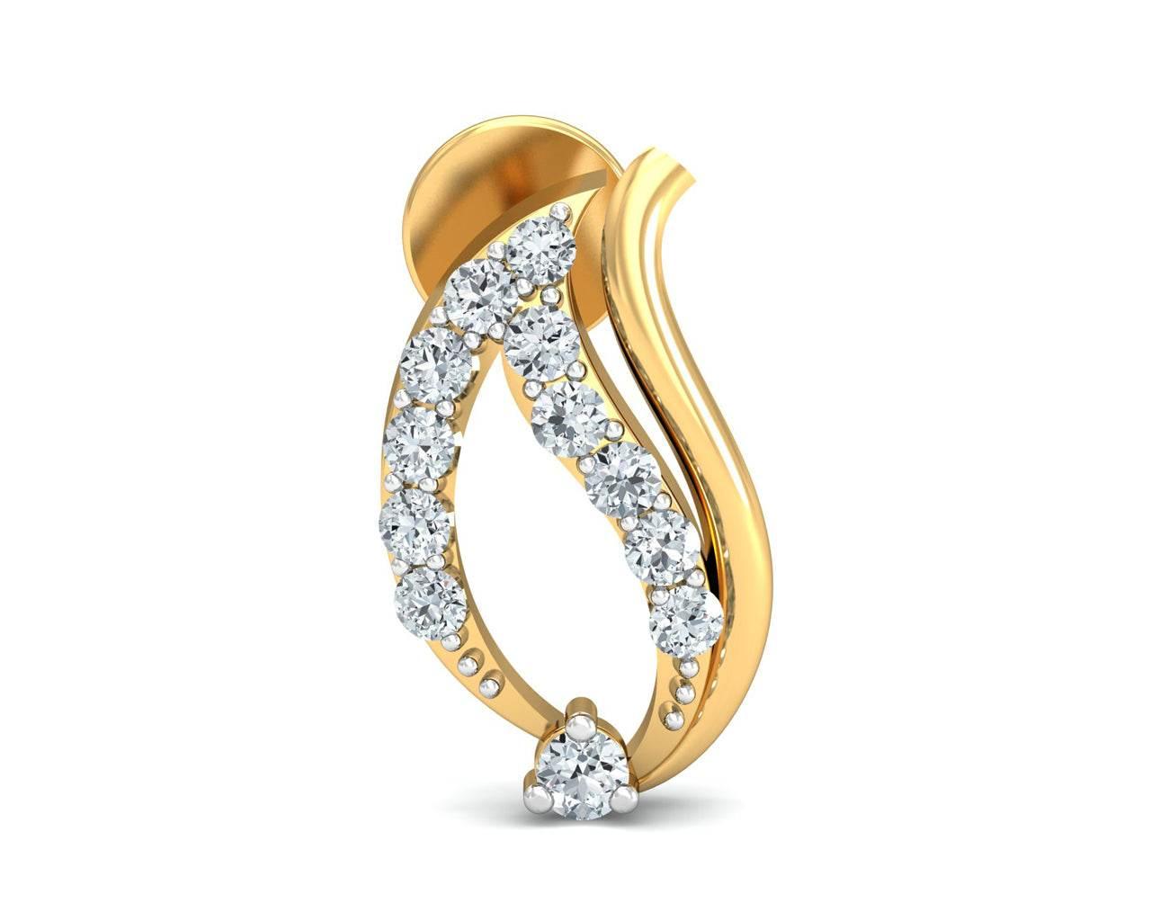 Rimi Diamond Earrings in gold - Jewelslane