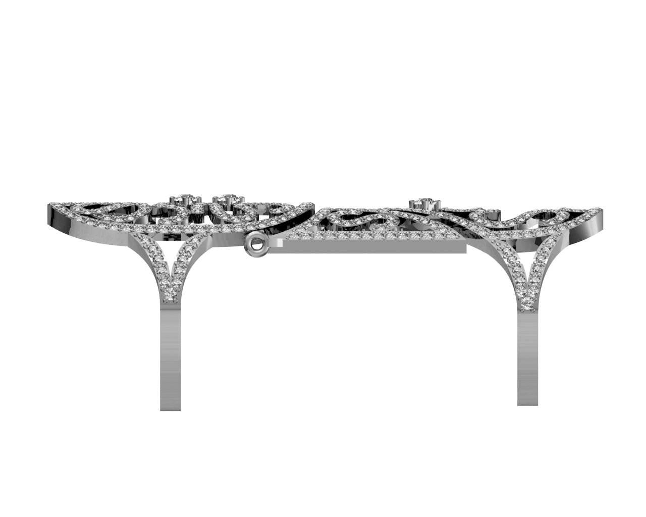 Exotic Diamond Full Finger Ring - Jewelslane