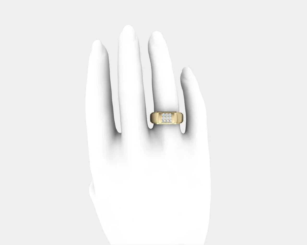 Ansh Diamond Engagement Ring for Men - Jewelslane