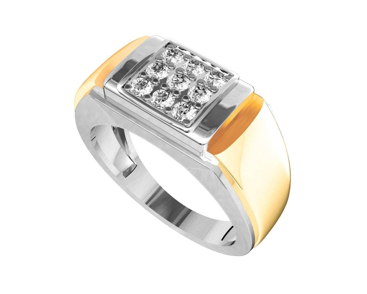 Ansh Diamond Engagement Ring for Men - Jewelslane