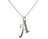 Alphabet A pendant with Diamonds - Jewelslane
