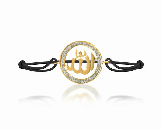 Allah Gold Bracelet with Diamonds - Jewelslane