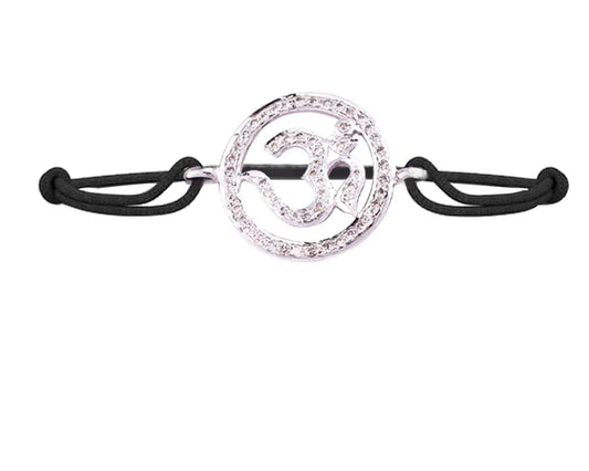 Aumkaara Om Bracelet with Diamond - Jewelslane