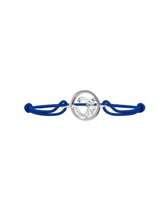 Om Diamond Bracelet in Silver - Jewelslane