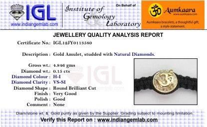 Om Bracelet in Gold with Diamonds - Jewelslane