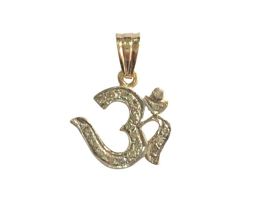 Delicate Om Diamond Pendant - Jewelslane