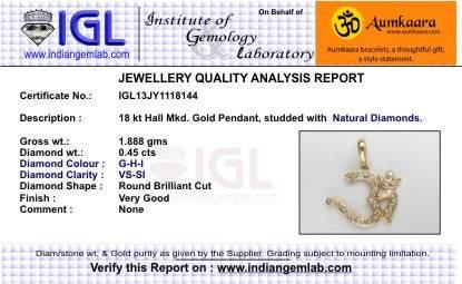 Om Pendant in Gold - Jewelslane