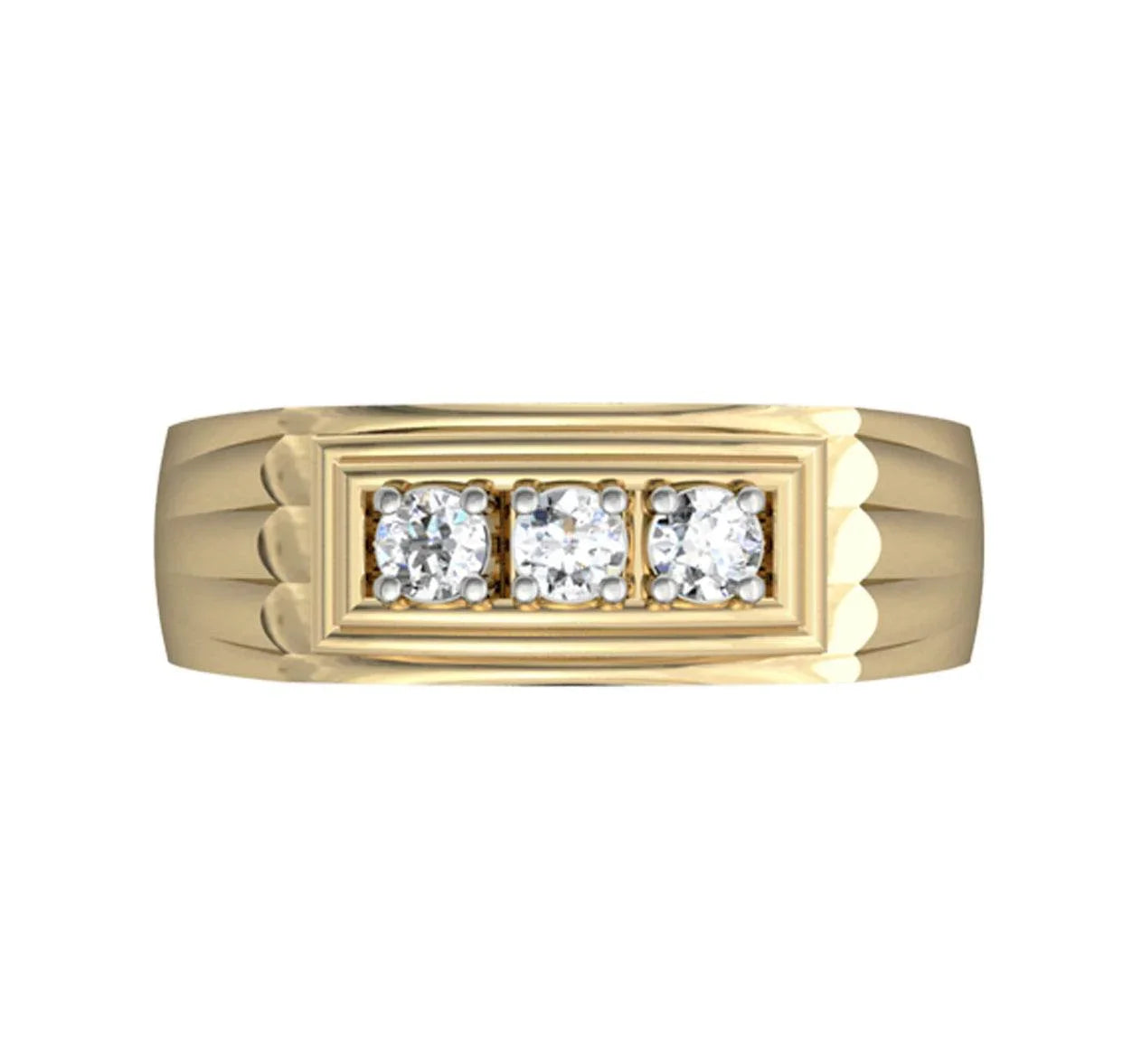 Aarav Diamond Engagement Band - Jewelslane