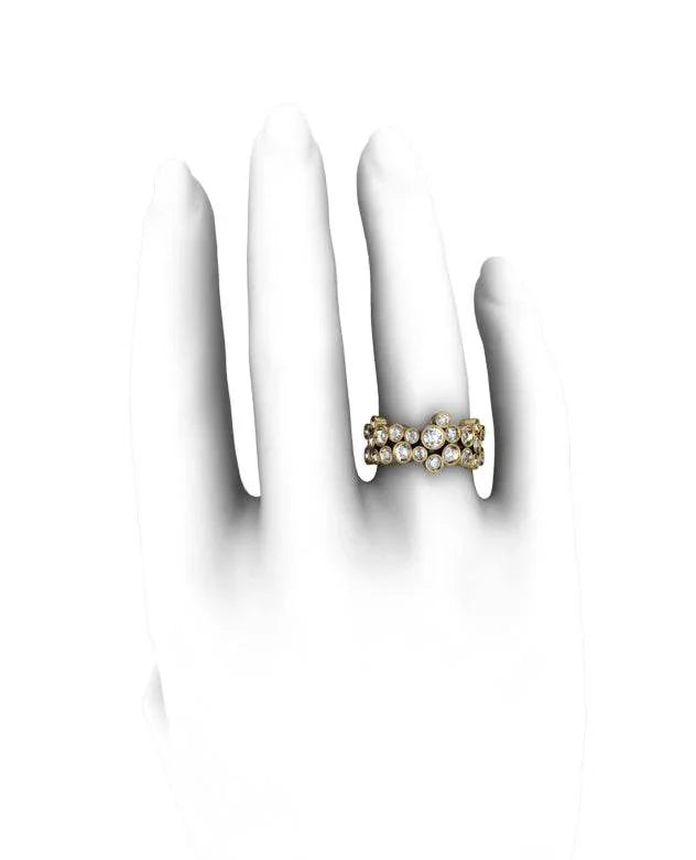 Abstract Designer Diamond Ring - Jewelslane
