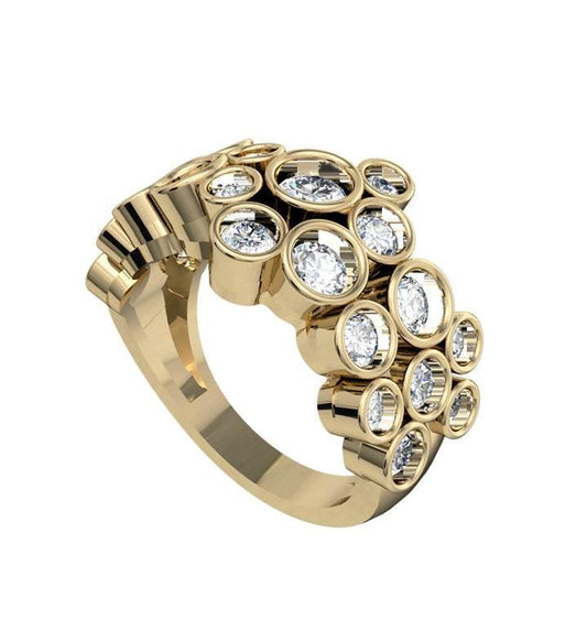 Abstract Designer Diamond Ring - Jewelslane