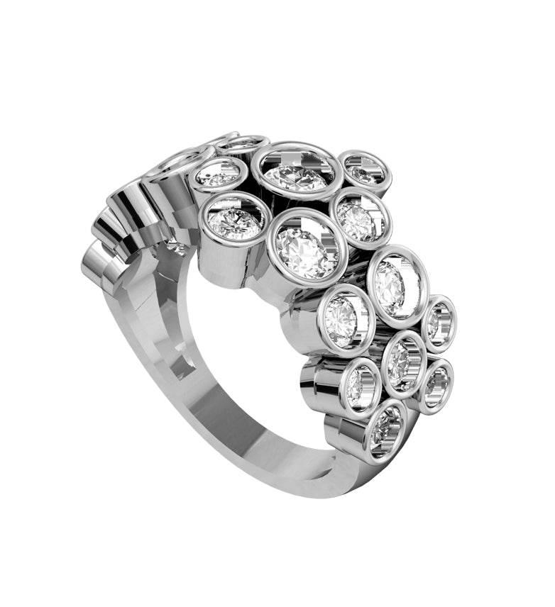 Abstract Designer Diamond Ring - Jewelslane