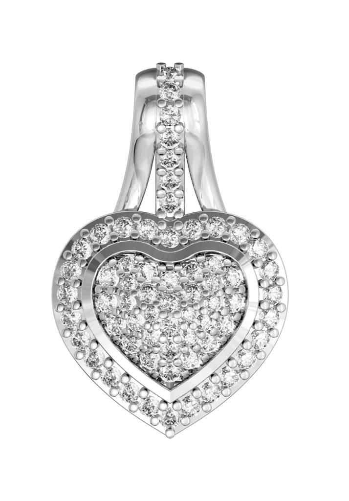 Adorable Heart Pendant with diamonds - Jewelslane