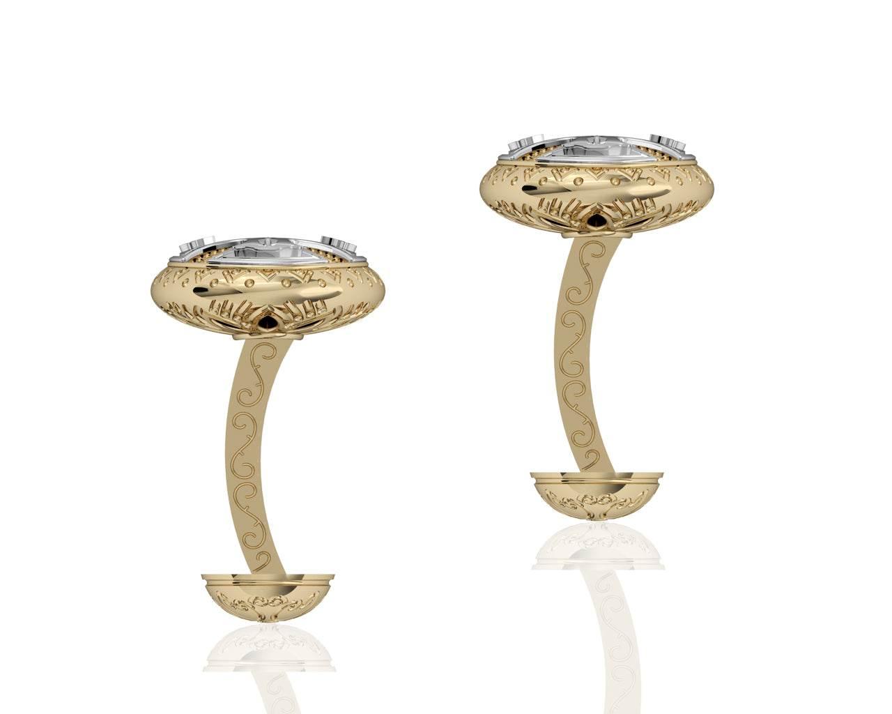 Albert Antique Style Gold cufflinks - Jewelslane