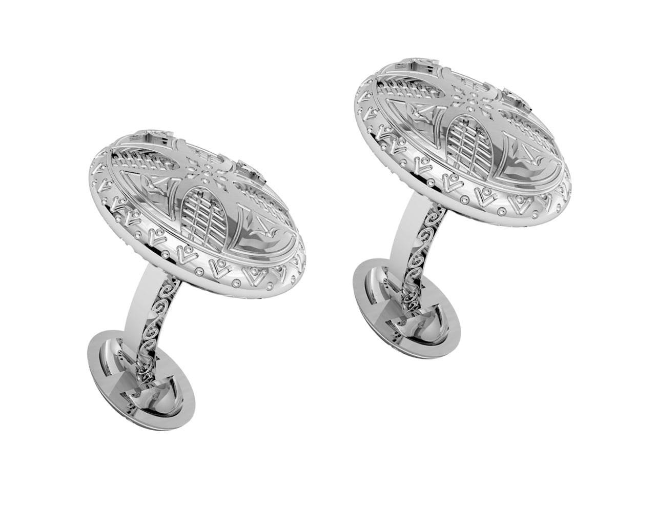 Albert Antique Style Gold cufflinks - Jewelslane