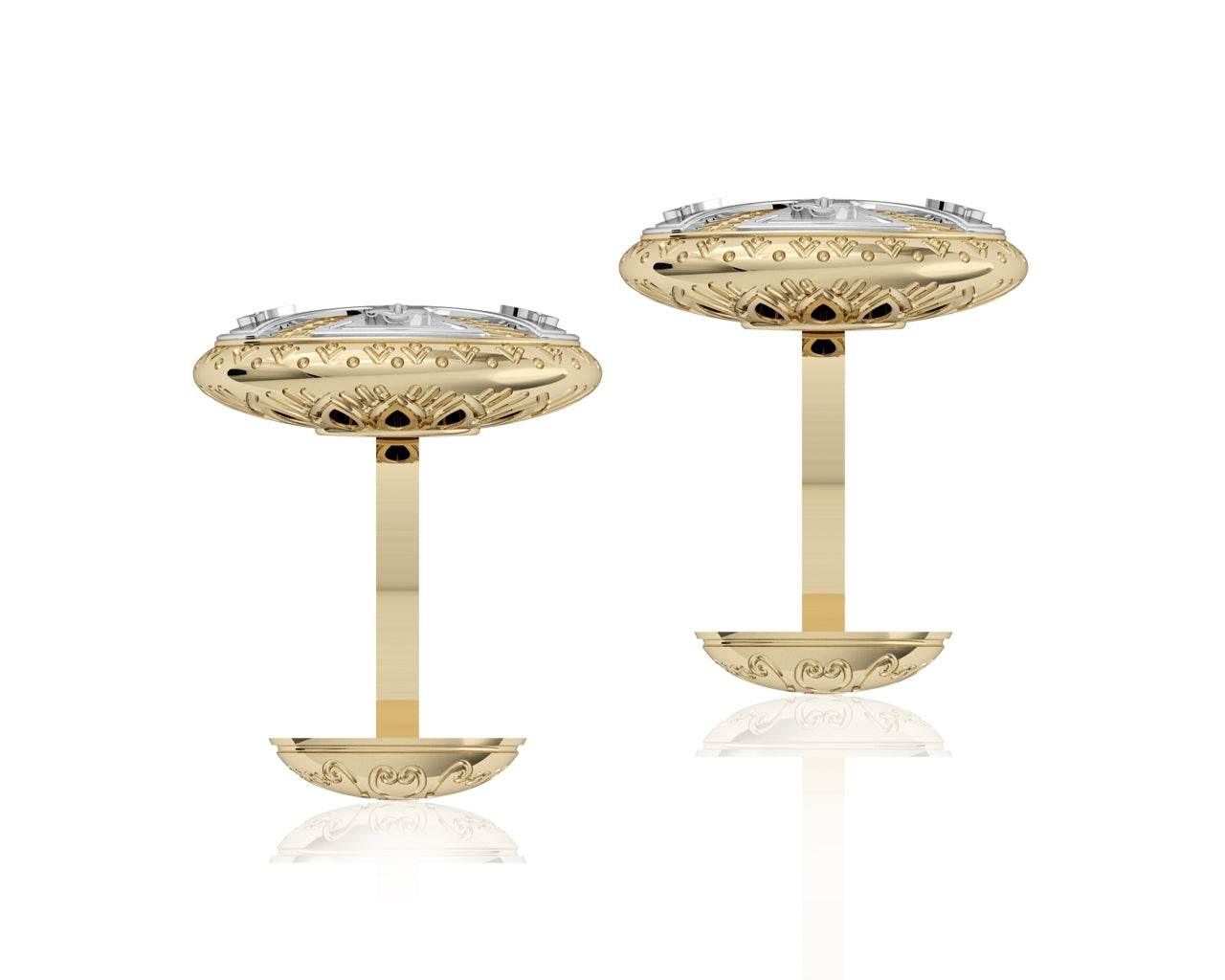 Albert Antique Style Gold cufflinks - Jewelslane