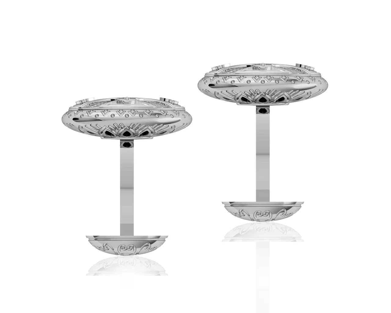 Albert Antique Style Gold cufflinks - Jewelslane