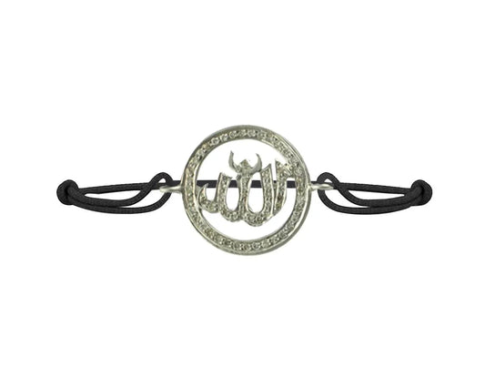 ALLAH Diamonds Bracelet Silver - Jewelslane