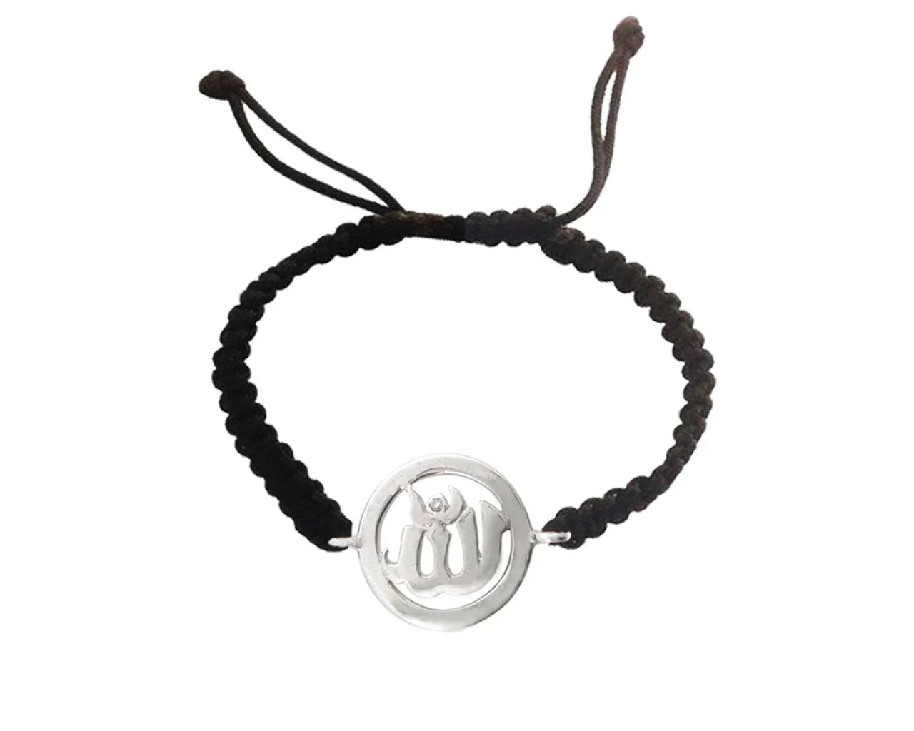 Allah Single Diamond Bracelet in Silver - Jewelslane