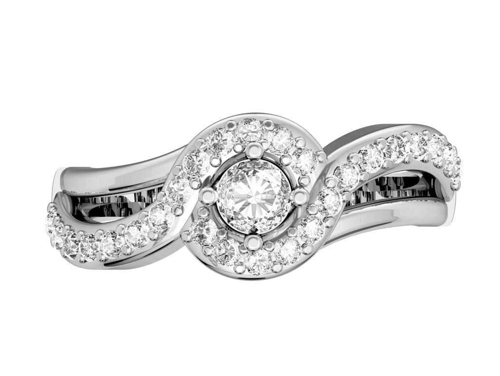 Alluring Diamond solitaire engagement ring - Jewelslane