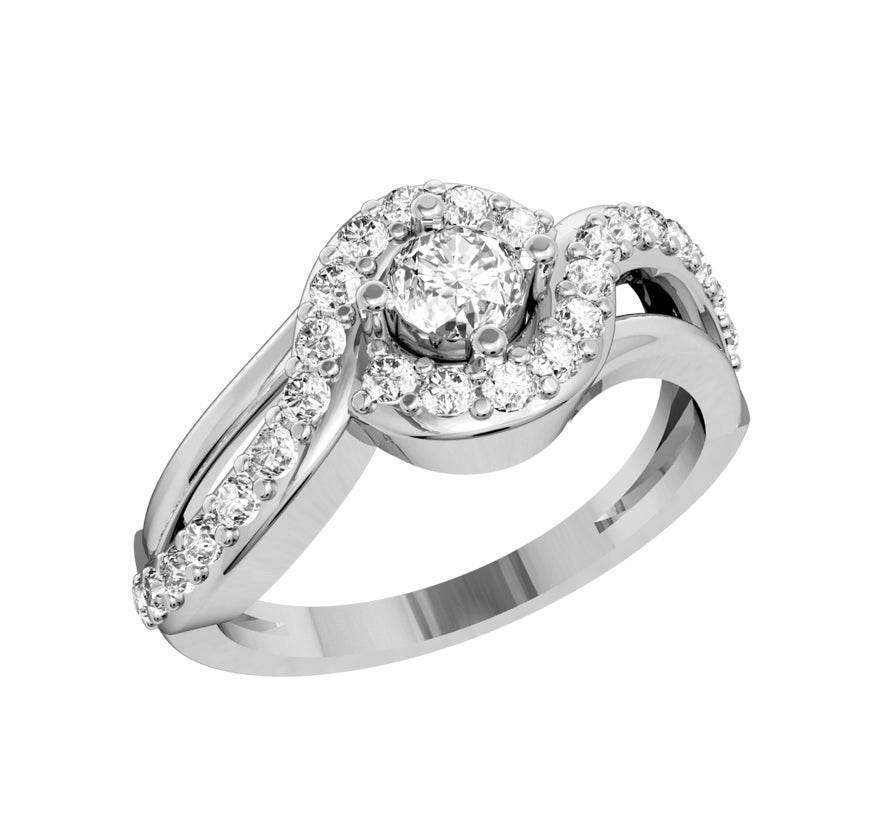 Alluring Diamond solitaire engagement ring - Jewelslane