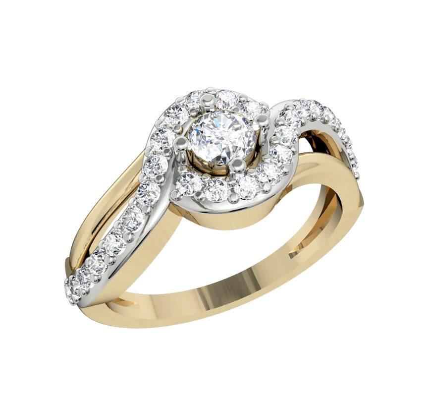 Alluring Diamond solitaire engagement ring - Jewelslane