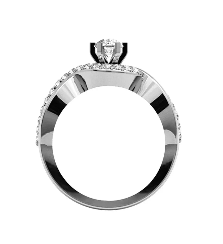 Alluring Solitaire diamond Engagement Ring - Jewelslane