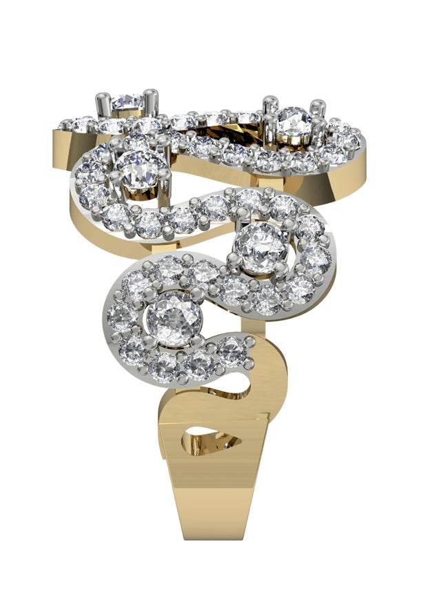 Alluring wide diamond band - Jewelslane