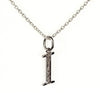 Alphabets Pendant I with diamonds - Jewelslane