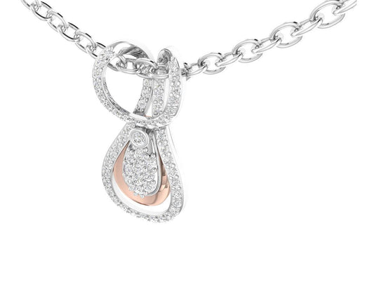 Ame diamond pendant in gold - Jewelslane