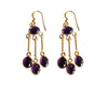 Amethyst Earrings in gold plated silver - Jewelslane