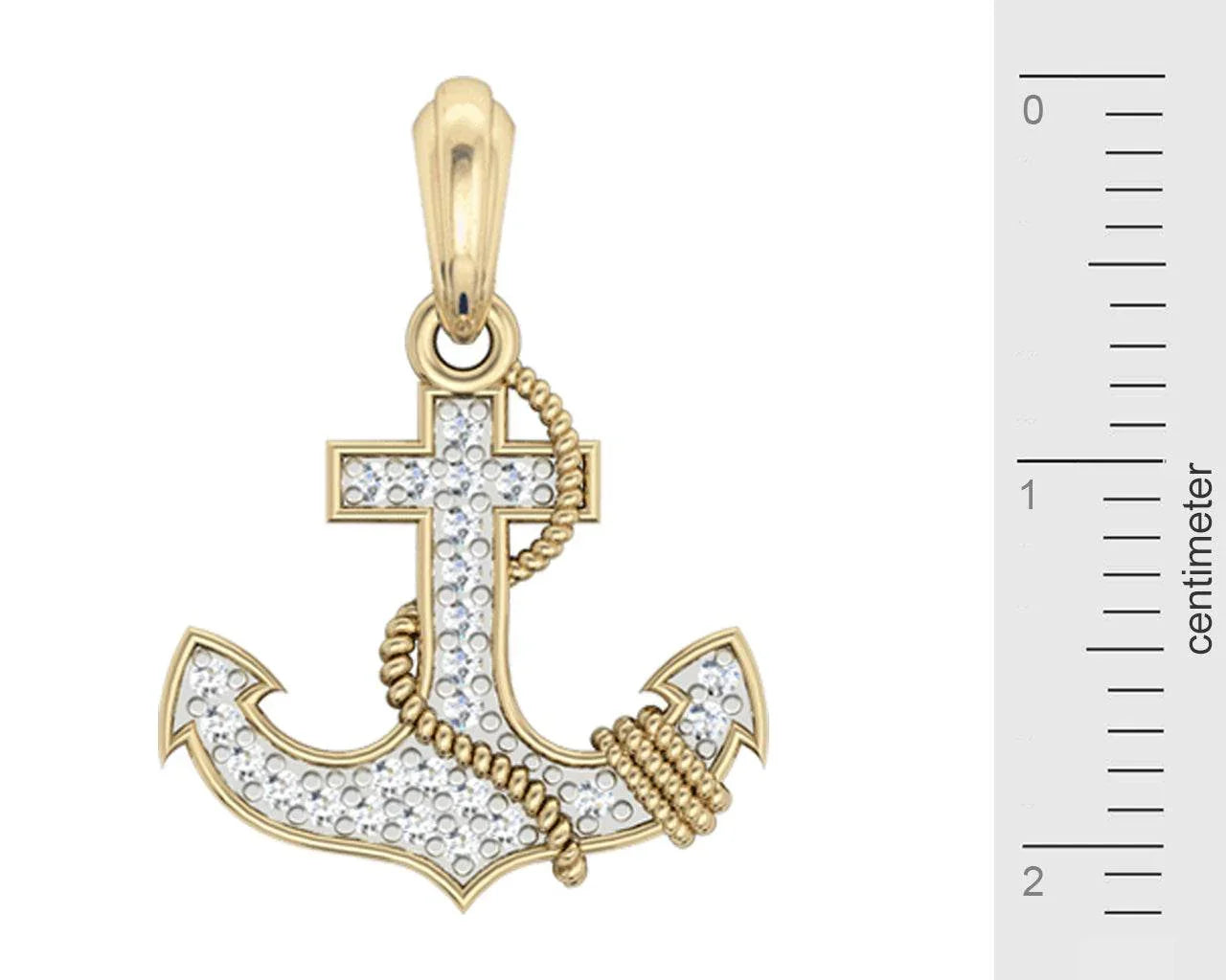 Anchor Charm in Gold - Jewelslane