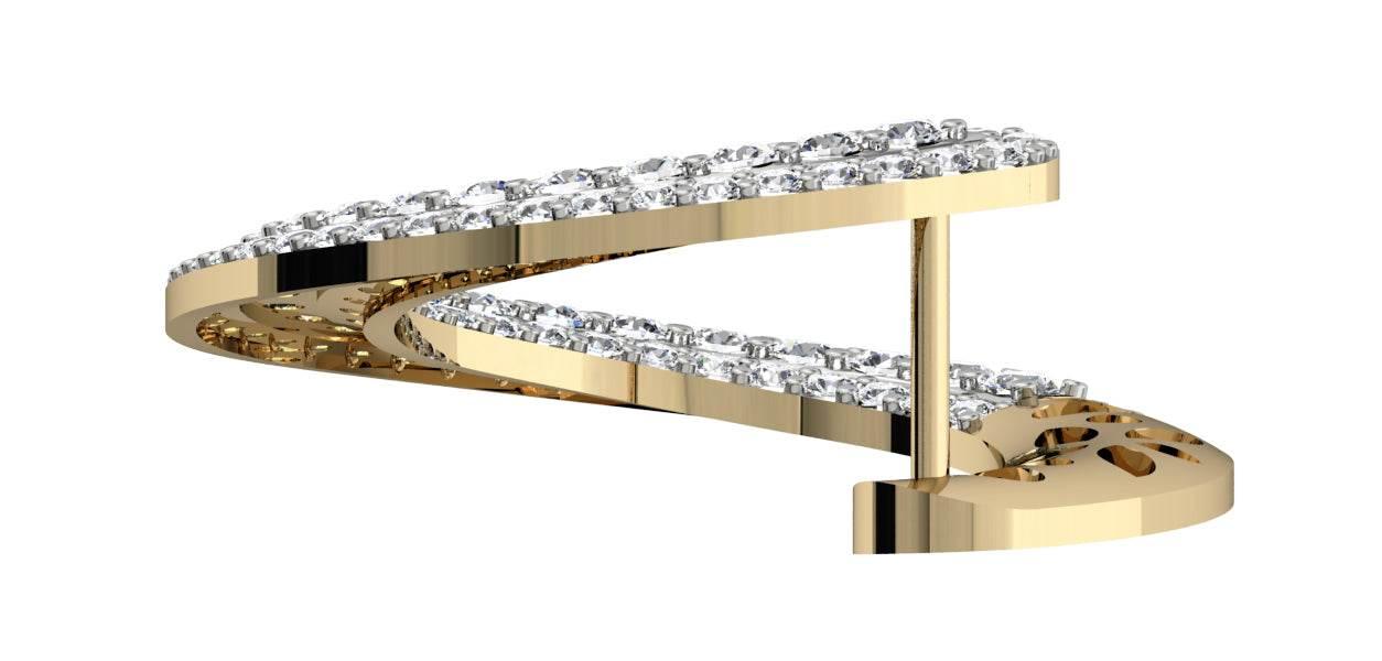 Appealing Diamond Hoops - Jewelslane